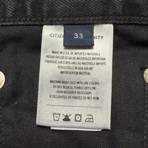 Anthropologie Citizens of Humanity Gaucho Jean Womens 33 Black Wide Leg Crop NWT - Picture 6 of 12